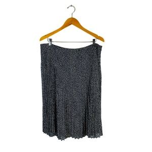 Dana Buchman Pleated & Polkadot Skirt - size 14